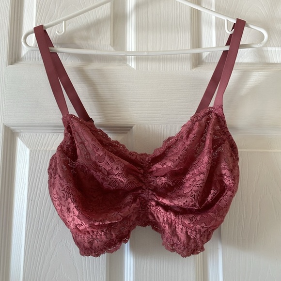 3 Montelle Intimates cup sized bralettes lace wire free 🇨🇦 mauve blue purple - Picture 10 of 14